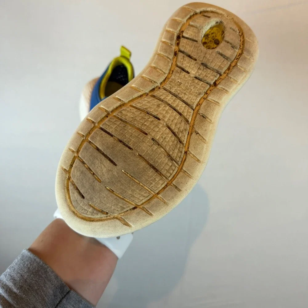 Crocs Kids LiteRide Pacer Blue Yellow Slip On Bungee Sneakers 205911‎ Size C11